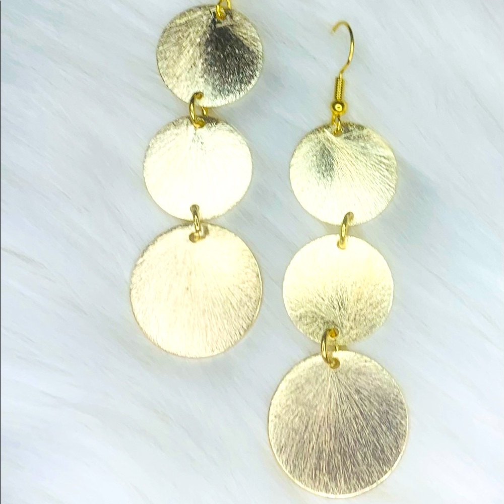 Gold Disc 18 & 22mm. Handmade. Lead/Nickel Free